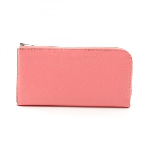 HERMES Pink Leather Wallet - Picture 1 of 14